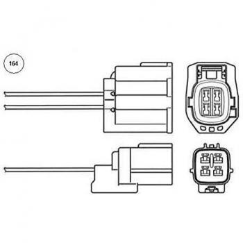 Sonda Lambda NGK 95845 para Mazda 3 de 5 puertas, Sensor de Oxígeno