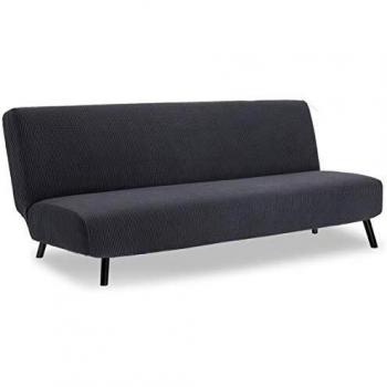 TIANSHU Funda elástica para sofá Cama sin reposabrazos,Tejido Jacquard de poliéster y Extensible Fundas de Clic clac 3 Plazas