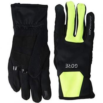 Gore Wear Men's Windstopper Thermo Gloves - Black/Neon Yellow, Size: 8