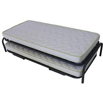 Cama nido infantil ID Kids con 2 colchones de metal gris 80x190 cm