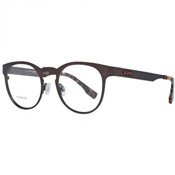 Montura de Gafas Ermenegildo Zegna ZC5003 03848 - Óptica Redonda de Titanio Bronce para Hombre, Talla Única