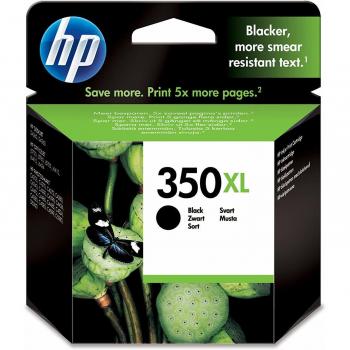 HP 350XL CB336EE, Negro, Cartucho de Tinta de Alta Capacidad Original, compatible con impresoras de inyección de tinta HP Deskjet D4260, D4300, Photosmart C5280, C4200, Officejet J5780, J5730