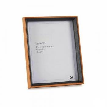 Marco de Fotos Cristal Negro y Marrón de Madera MDF, 22 x 27 x 3 cm, Pack de 6 Unidades