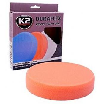 K2 - Duraflex - Esponja de Pulido - Tamaño Mediano - para Superficies Barnizadas - Color Naranja