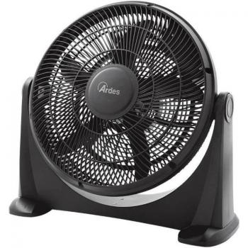 Ventilador de Piso Ardes AR5A40 - 5 Aspas, 40 cm, 80 Watt, 3 Velocidades, Color Negro