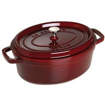 Staub La Cocotte Oval 29 cm Grenadine - Cast Iron Dutch Oven with Lid