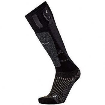 Calcetines térmicos calefaccionados Therm-ic Powerheat Uni V2 para esquí, color negro puro, talla 35-38