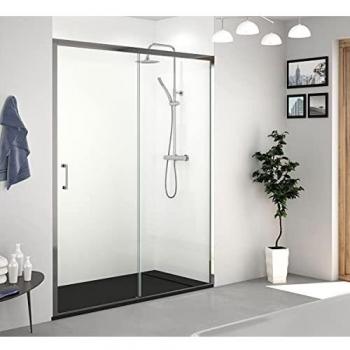 BECRISA SYDNEY Frontal Ducha 1 Fijo+1 Corredera Transparente