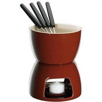 Cilio 107500 - Set para fondue de chocolate colore marrón