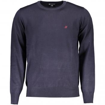 U.S. Polo Assn. Grand Polo Equestrian Chic Blue Long-Sleeved Crew-Neck Sweater - XXL