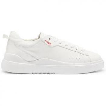 Zapatillas HUGO Blake de Piel Blanca para Hombre, Talla 40, Planas y con Cordones, Casual - Outlet 2024