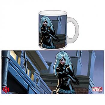 sémic smug097 – taza a la Effigie de Black Cat – Heroína de los comics marvel – blanco