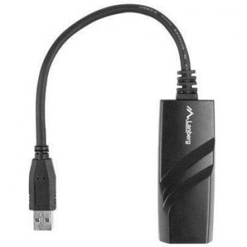 Lanberg USB 3.0 a RJ45 Gigabit Ethernet Adaptador de Red NC-1000-01