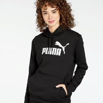 Puma Sudadera con Capucha Essentials Logo Negro Blanco Mujer - Talla S