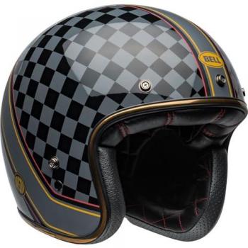 BELL Casco Jet Custom 500 Negro, ECE 22.05, diseño clásico, acabado mate/brillante, interiores cómodos y desmontables, múltiples tamaños disponibles