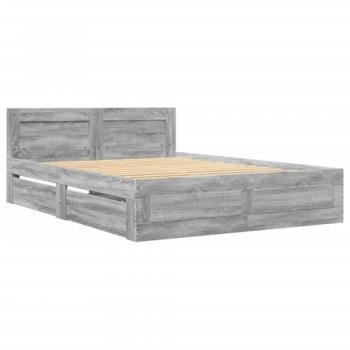 Cabecero Sonoma 135x190 cm Madera de Ingeniería Gris