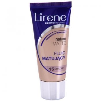 Lirene Nature Matte Mattifying Liquid Foundation with Long-lasting Effect Shade 15 Tanned 30 ml
