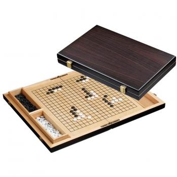 Philos Go & Go Bang Wooden Strategy Game Set in Presentation Box (13 mm Playing Stones)