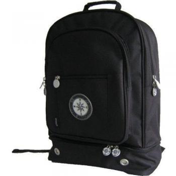 Amaro - Mochila con bolsillo hermético negro negro Talla:43 cm