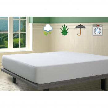Savel Protector rizo impermeable Aloe Vera 150 cm blanco