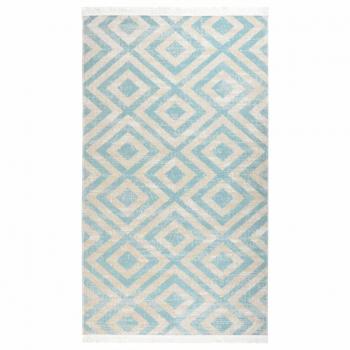 Alfombra exterior tejido plano 115x170 cm verde y beige