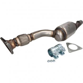 Catalizador BOSAL 099-841 con características de alta eficiencia en la reducción de emisiones, fabricado en acero inoxidable, diseño específico para una instalación fácil y rápida, compatible con diversos modelos de vehículos, cumple con las norma