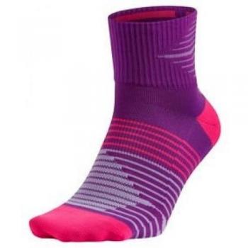Nike Running DRI-FIT Lightweig - Calcetines para hombre, color Gris/Rojo, talla XL
