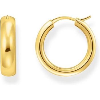 Thomas Sabo Medium Gold Plated Chunky Hoop Earrings CR746-413-39
