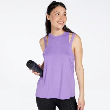 Adidas Camiseta Mujer Tr-Es Lila Clásica Poliéster Transpirable