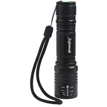 Flashlight,LANDFOX Linterna con zoom de alta potencia 4000LM del CREE XM-L T6 LED