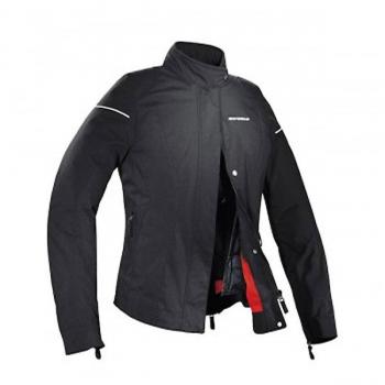 Chaqueta de moto para mujer tejido con protección para hombro y codo Spidi Rogue XL negro