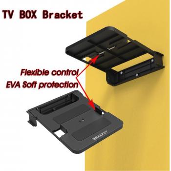 Soporte de Pared Universal para Caja de TV de 100-138mm - Montaje Estable para Smart TV, DVD y Enrutadores