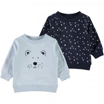 NAME IT - Sudadera de Deporte - Manga Larga - para bebé niño Cashmere Blue 62 cm