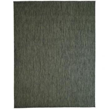 Alfombra interior-exterior verde oscuro THE DECO FACTORY TERRAIN UNI 195 x 275 cm