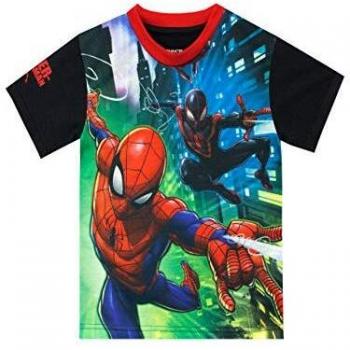 Marvel Camiseta de Manga Corta para niños El Hombre Araña Multicolor 3-4 Años