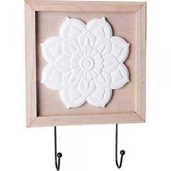 B And B - Percha con 2 ganchos flor dm