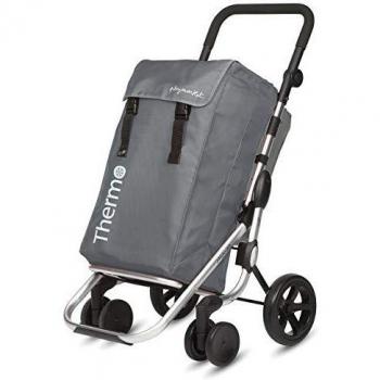 Carro de la compra Playmarket Go Plus, gris marengo