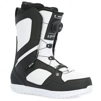 RIDE ANTHEM WHITE 275 - Botas de Snowboard, color blanco, diseño ergonómico, sistema de ajuste rápido, aislamiento térmico, suela con tracción mejorada y soporte para el tobillo