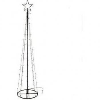 Árbol decorativo con estrella LED de 240 cm