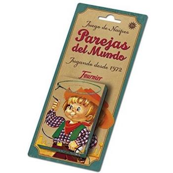 Fournier- Parejas del Mundo Baraja de Cartas Infantil Clásica, Multicolor, único