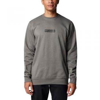 Sudadera de Hombre Columbia Trek™ Crew Gris XL, Casual, Algodón, Manga Larga