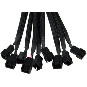 Phobya 3Pin Molex auf 9 x 3Pin Molex 60 Cm