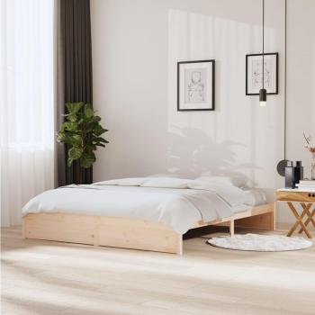 Estructura de cama doble madera maciza Super King 180x200 cm sin colchón vidaXL