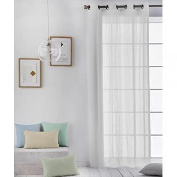 Cortina Lisa con Ojales de Algodón Extra Suave - 6 Colores - 140x260 cm / 200x260 cm