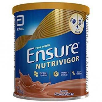 Ensure Nutrivigor - Complemento Alimenticio para Adultos, con HMB, Proteínas, Vitaminas y Minerales, como el Calcio - Sabor Chocolate - 400 g