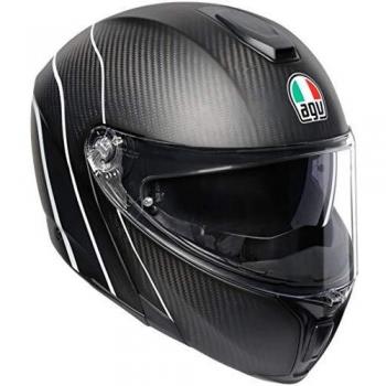 AGV Sportmodular Casco de Motocicleta, Accesorio Unisex para Adultos, Plateado, M