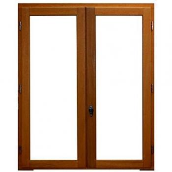 Ventana de Madera de 2 Paneles sin Manilla - Altura 115 cm x Anchura 80 cm