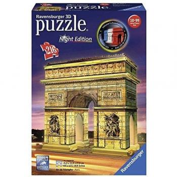 Ravesburger 3D Puzzle, Arco del Triunfo Night Edition, 216 Piezas, Edad Recomendada 8+, 12522 7