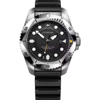 Victorinox Dive Pro Quartz Men's Watch 43mm 30ATM Black Rubber
