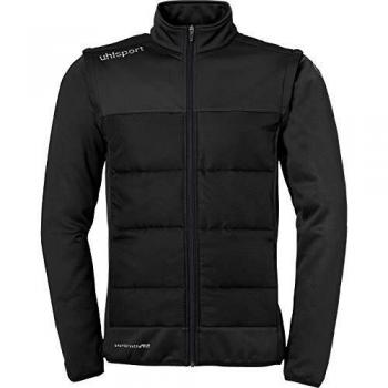 uhlsport Essential Multi Jacket with Rem. Sleeves Chaqueta De Fútbol con Mangas Desmontables, Hombre, Negro, XXL